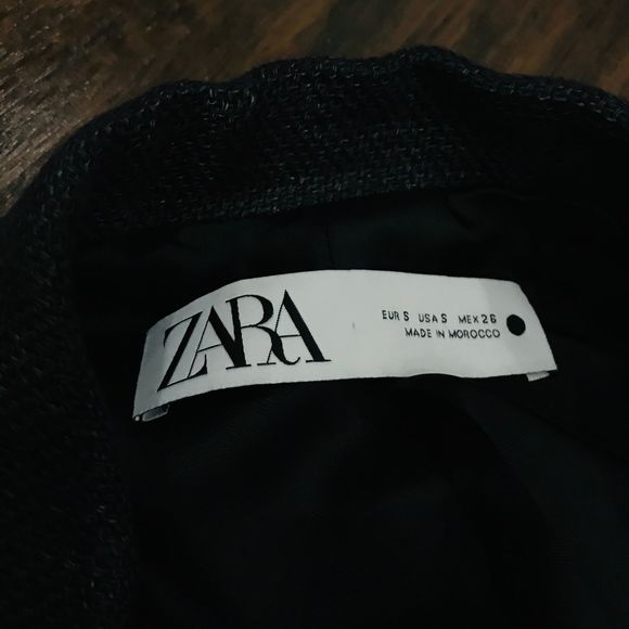NWT Zara dark grey 2 button blazer long line - Picture 4 of 6